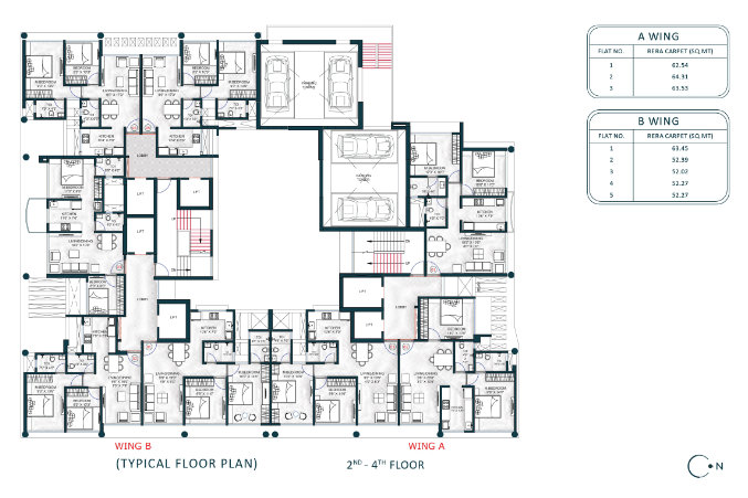 Floor Layout of GeeCee Evana Residential Project