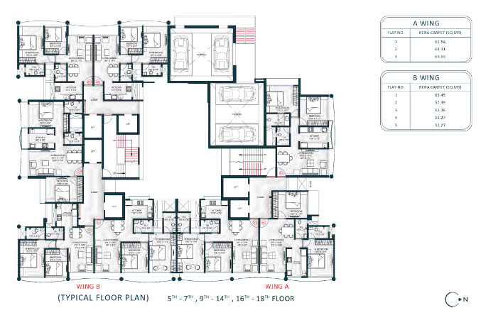Floor Layout of GeeCee Evana Residential Project