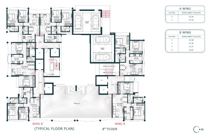 Floor Layout of GeeCee Evana Residential Project