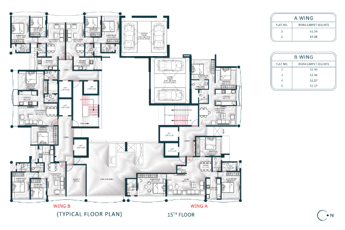 Floor Layout of GeeCee Evana Residential Project