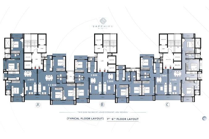 Floor Layout of GeeCee Sapphire Residential Project