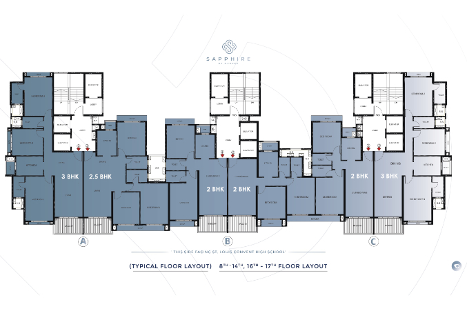 Floor Layout of GeeCee Sapphire Residential Project