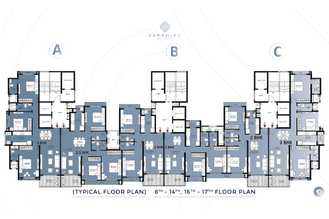 Floor Layout of GeeCee Sapphire Residential Project